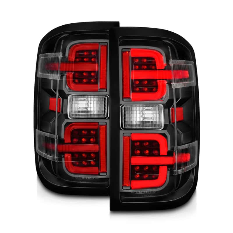 ANZO — ANZO 15-19 Chevy Silverado 2500HD/3500HD (Halgn Only) LED Tail Lights w/Black Light Bar & Clear Lens - view 14