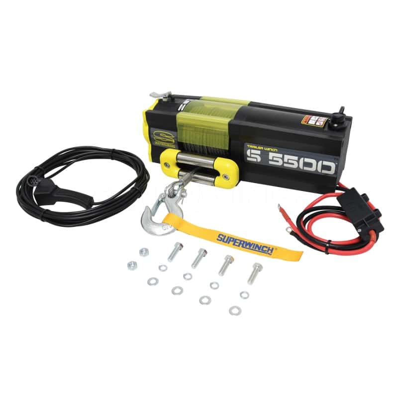Superwinch — Superwinch 5500 LBS 12V DC 7/32in x 60ft Steel Rope S5500 Winch
Winch - view 12