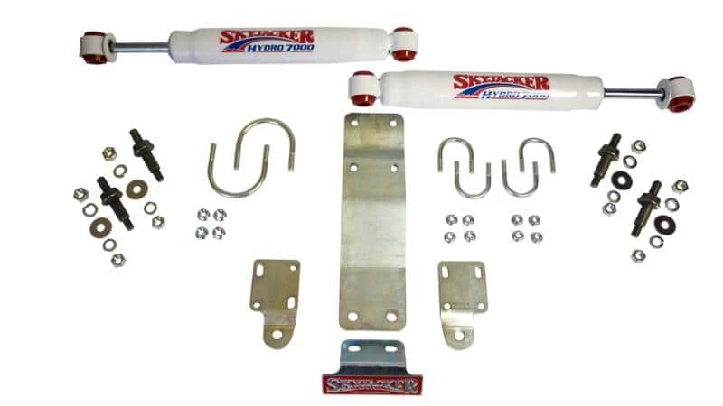 Skyjacker — Skyjacker 2007-2017 Jeep Wrangler (JK) (Use w/ OEM Tie Rods) Dual Steering Damper Kit w/ Hydro 7000
Steering Damper Kit - view 1