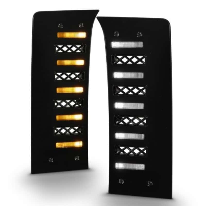 ANZO — ANZO 22-24 Toyota Tundra (w/Factory LED Refl. & OE Bumper) Z-Series Full LED DRL Vent Lights - Pair - view 1