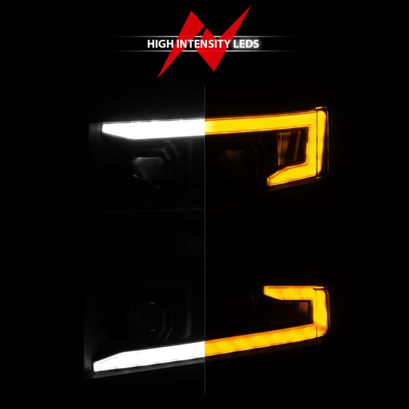ANZO — ANZO 19-22 Chevrolet Silverado 1500 LED Proj HL w/Lgt Bar SwBk Seq. Blk w/In. Light - Driver Side ON
Head Light Set
HdLt - view 6