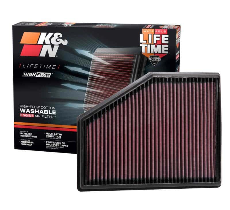 K&N Engineering — K&N 15-18 BMW 740I L4-3.0L F/I Replacement Drop In Air Filter
Replacement Air Filt
Air Filter - view 8