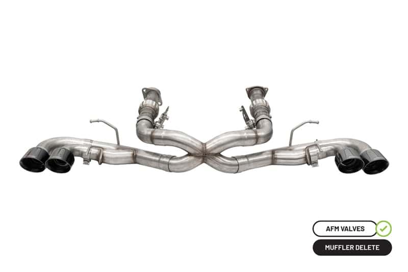 CORSA Performance — Corsa 20-25 Corvette C8 3in Xtreme Cat-Back Exhaust 4.5in Blk Quad Tips - Integrates stock AFM Valve
Exhaust - view 1