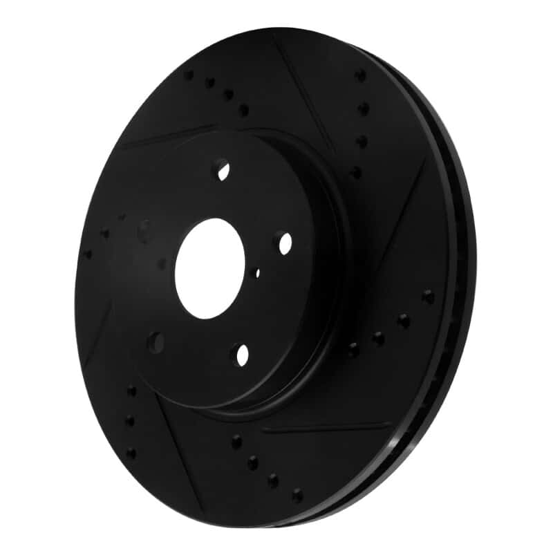 R1 Concepts — R1 15-19 Subaru Legacy Front Right Drilled & Slotted Black Brake Rotor
R1 Brake Rotor Drill - view 2
