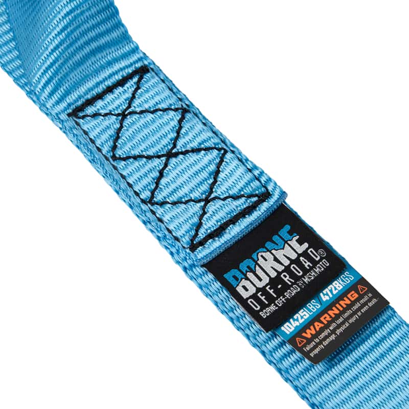 Borne Off-Road — Borne Off-Road Soft Loop Tie-Down Straps (4-Pack) Blue - view 2
