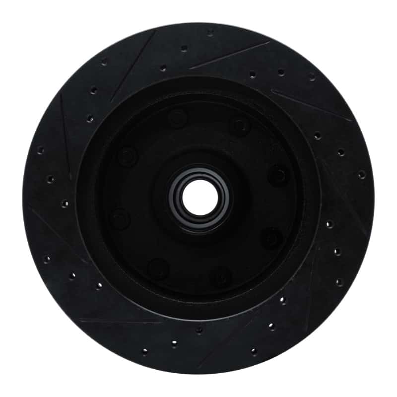R1 Concepts — R1 78-97 Dodge B200 / B200 Van / B250 Front Right Drilled & Slotted Black Brake Rotor
R1 Brake Rotor Drill - view 5