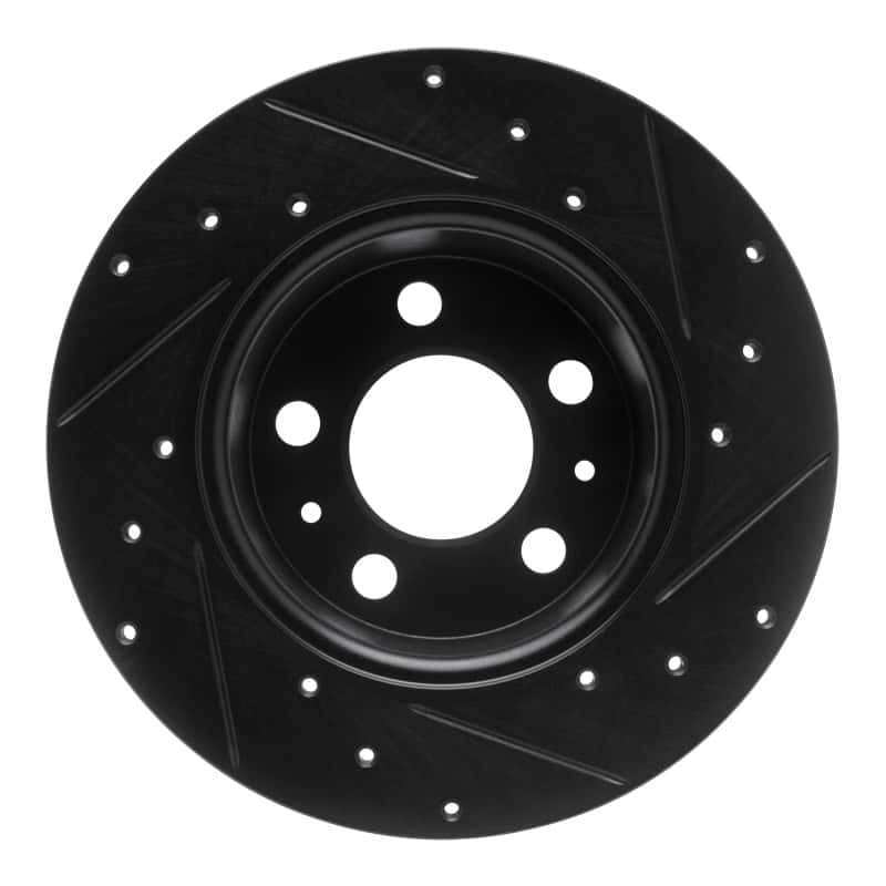 R1 Concepts — R1 67-72 Volvo 142 Front Left Drilled & Slotted Black Brake Rotor
R1 Brake Rotor Drill - view 5