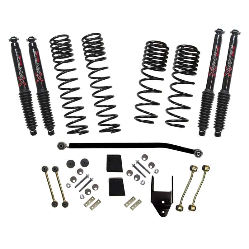Skyjacker — Skyjacker 2020 Jeep JL 4WD Diesel 3.5-4in Dual Rate Long Travel Sus Lift Kit w/ Black Max Shocks
3.5-4 In. Lift Kit - view 1
