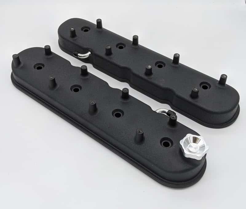Granatelli Motor Sports — Granatelli 96-22 GM LS Tall Valve Cover w/Angled Coil Mounts - Black Wrinkle (Pair)
Engine Valve Cover - view 3