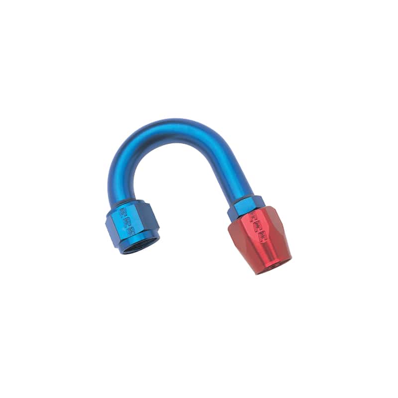 Russell — Russell Performance -6 AN Red/Blue 180 Degree Full Flow Hose End (1in Centerline Radius)
Hose Fitting - view 2