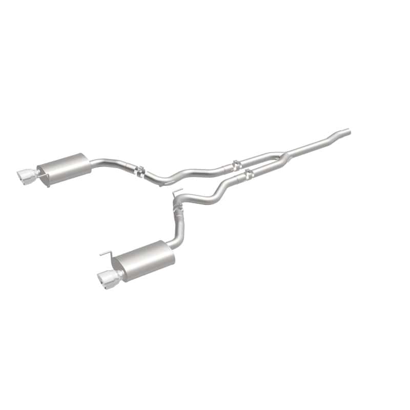 Magnaflow — MagnaFlow Cat Back, SS, 2.5in, Street, Dual Split Polished 4.5in Tips 2015 Ford Mustang Ecoboost
Cat-Back - view 3