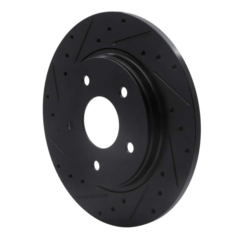 R1 Concepts — R1 08-16 Chrysler Town & Country Rear Left Drilled & Slotted Black Brake Rotor
R1 Brake Rotor Drill - view 2