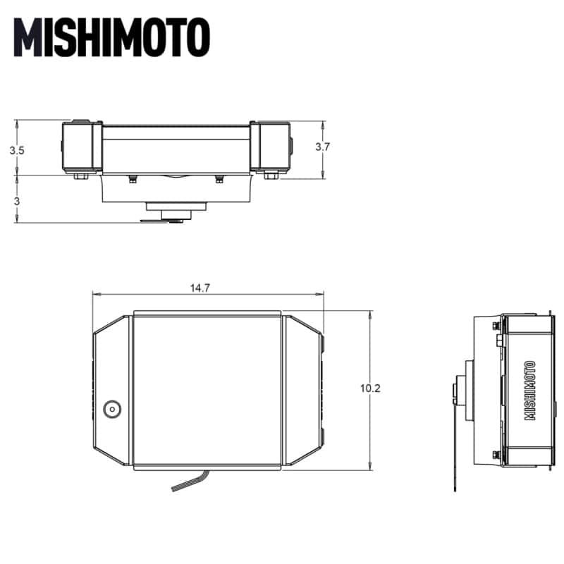 Mishimoto — Mishimoto Universal Drag Race Performance Aluminum Radiator - Black
Aluminum Radiator - view 10