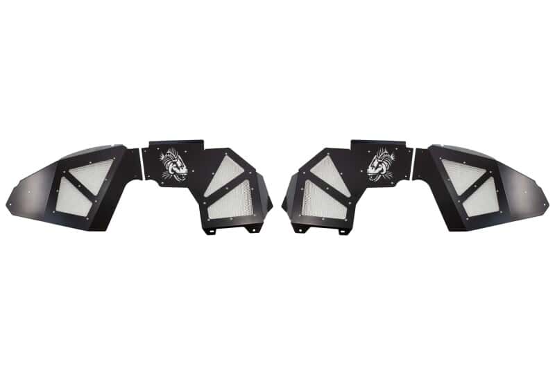 Fishbone Offroad — Fishbone Offroad 2018+ Jeep Wrangler JL Front Pair Aluminum - Black Powdercoat Inner Fenders - view 1