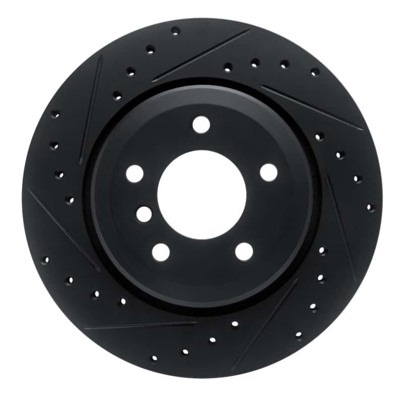 R1 Concepts — R1 01-06 BMW 330CI Rear Left Drilled & Slotted Black Brake Rotor
R1 Brk Rot Drl Slt - view 1