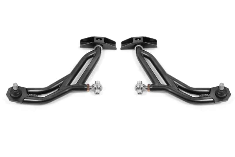 BMR Suspension — BMR 10-14 Ford Mustang Adj. Lower A-Arms Delrin/Rod End w/ 19mm STD. Ball Joint - Black Hammertone
Lower Control Arms - view 1