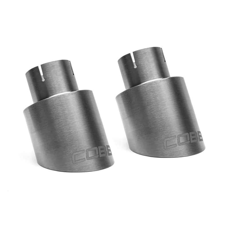 COBB — Cobb Volkswagen GTI MK7/MK7.5/MK8 Brushed Titanium Tip Kit - view 1