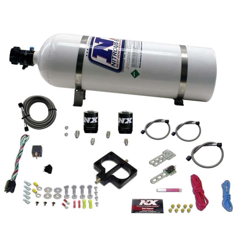 Nitrous Express — Nitrous Express Dodge TBI (Magnum) Nitrous Plate Kit (Magnum Engine) w/15lb Bottle
Injection System Kit
N2OSys - view 1