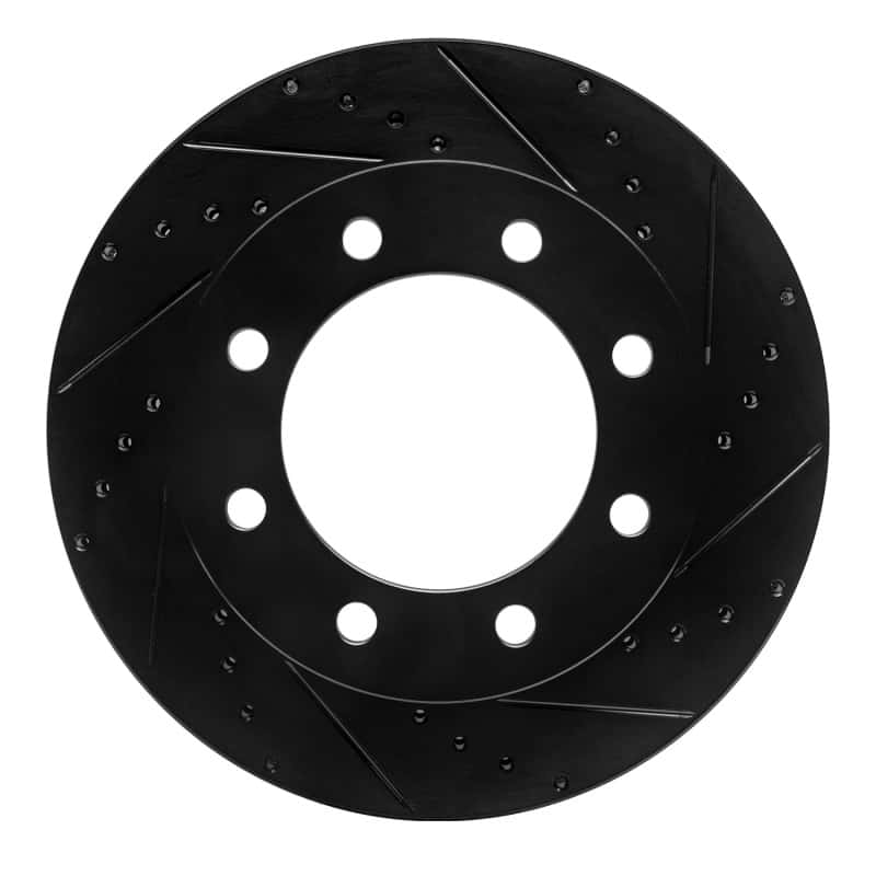 R1 Concepts — R1 05-12 Ford F-250 4WD (Super Duty) Front Right Drilled & Slotted Black Brake Rotor
R1 Brake Rotor Drill - view 1