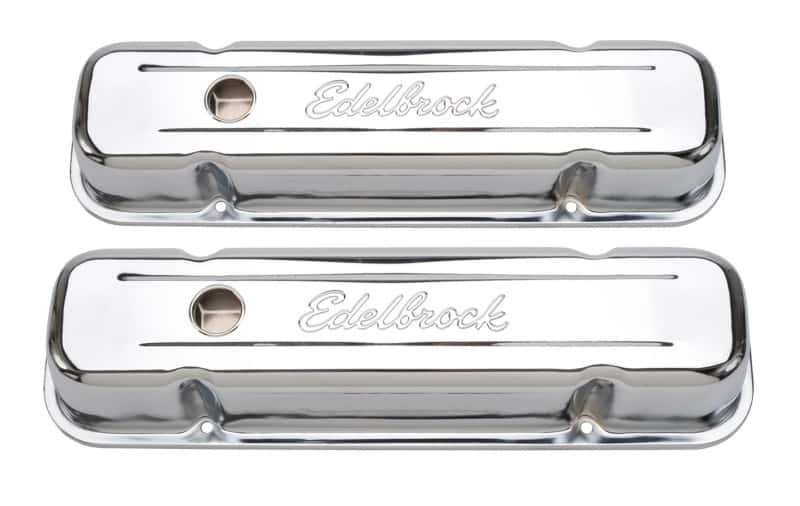 Edelbrock — Edelbrock Valve Cover Signature Series Pontiac 1962-1979 301-455 CI V8 Tall Chrome
CHROME/PRO-FLO - view 1