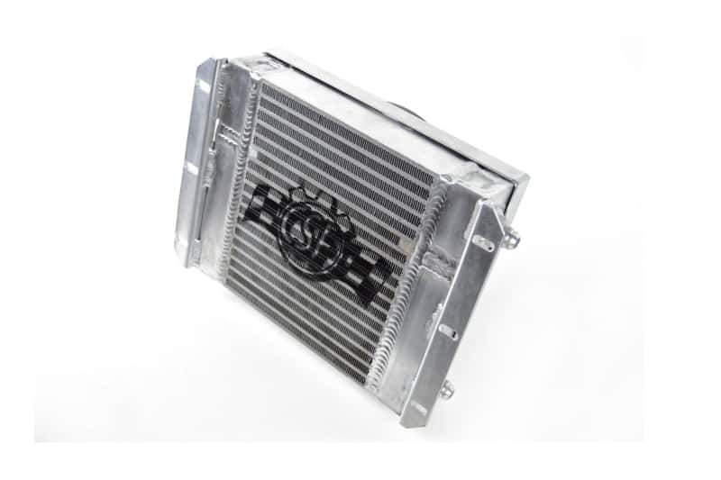 CSF — CSF Dual Fluid Bar & Plate HD Oil Cooler w/9in SPAL Fan (1/3 & 2/3 Partition) - 13.8in L x 10in H
CSF Oil Cooler - view 1