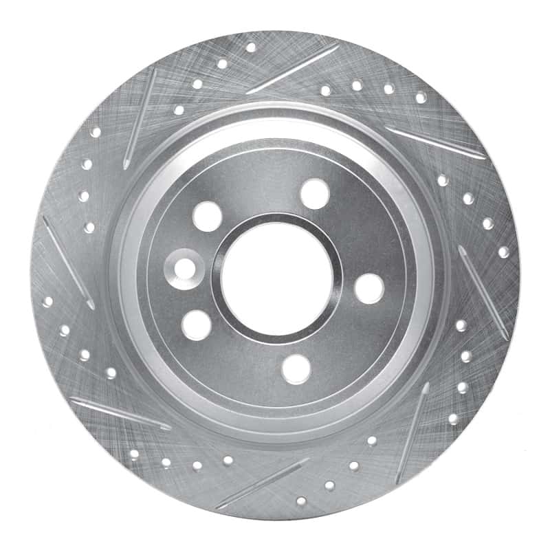 R1 Concepts — R1 09-15 Ford Focus RS (Mexico) Rear Left Drilled & Slotted Silver Brake Rotor
R1 Brake Rotor Drill - view 1