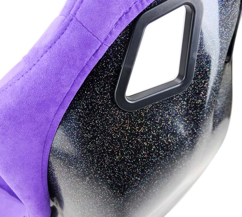 NRG — NRG FRP Bucket Seat PRISMA Edition w/ Pearlized Back Purple Alcantara - Medium - view 9