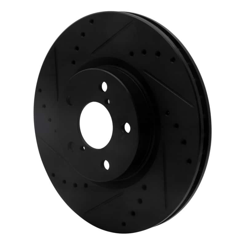 R1 Concepts — R1 17-23 Subaru Impreza Front Left Drilled & Slotted Black Brake Rotor
R1 Brake Rotor Drill - view 2