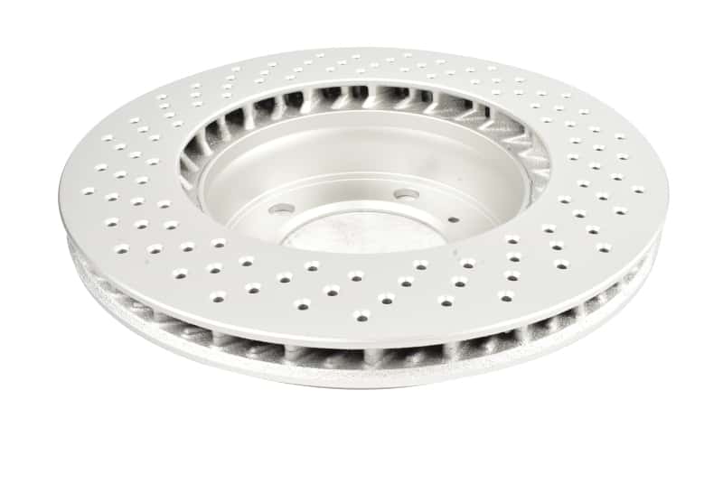 DBA — DBA 05-06 Porsche Boxster S (w/Iron Rotor) Coupe Front Right En-Shield OE Drilled Rotor
Brake Rotor - view 2