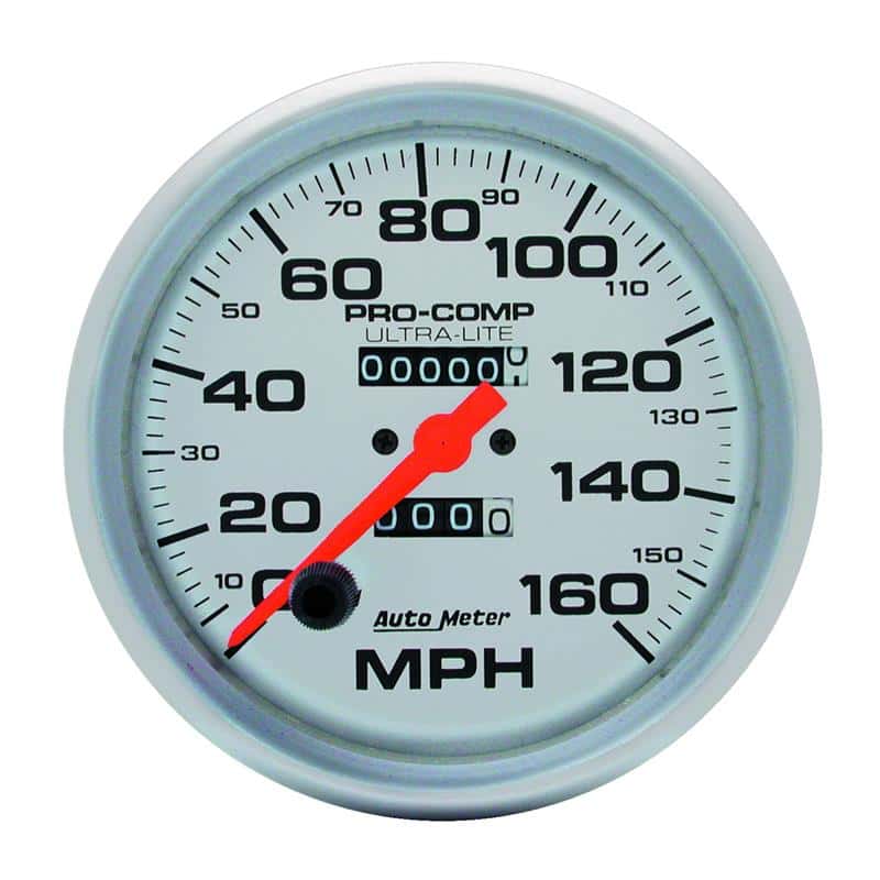 AutoMeter — Autometer Speedometer 5in - 160 MPH Mechanical Ultra- Lite
5" SPEEDO, 160 MPH, - view 2