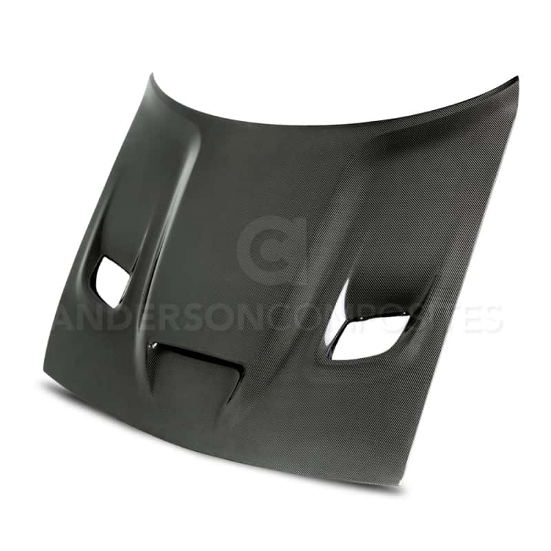 Anderson Composites — Anderson Composites 15-16 Dodge Challenger Hellcat Carbon Fiber Hood - view 1