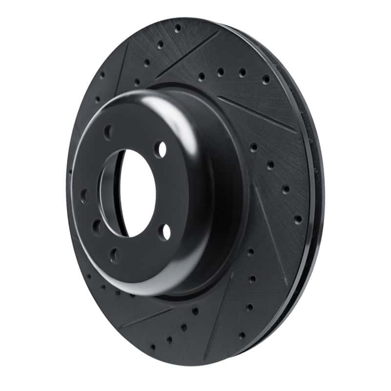 R1 Concepts — R1 09-16 BMW Z4 Front Left Drilled & Slotted Black Brake Rotor
R1 Brake Rotor Drill - view 2