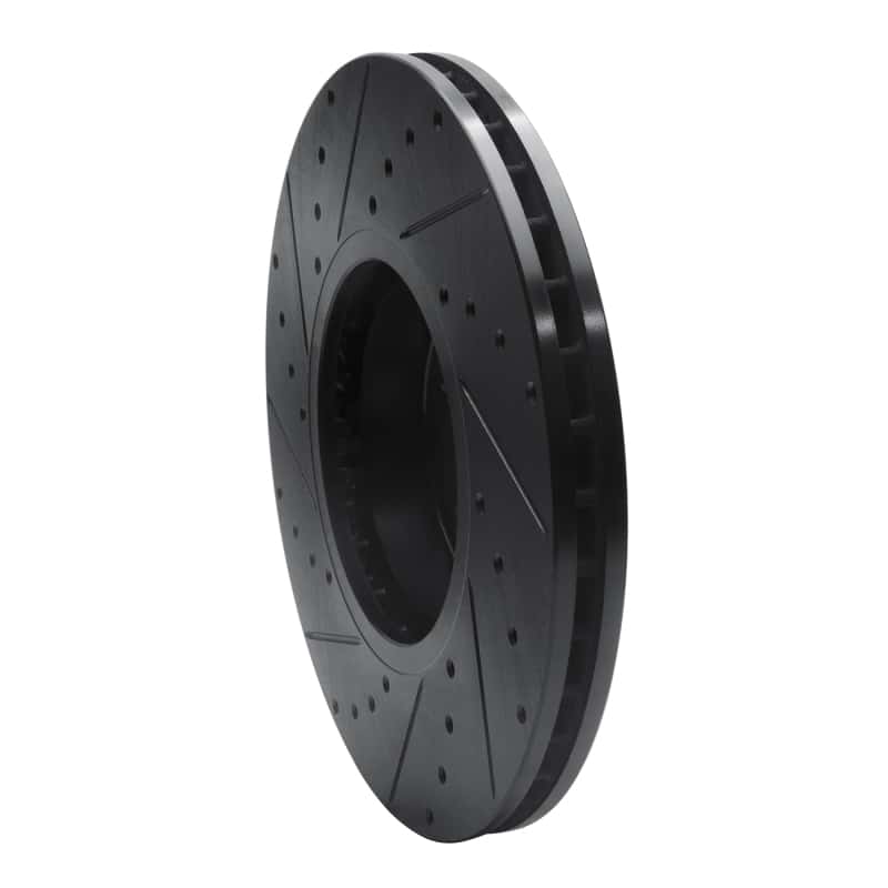 R1 Concepts — R1 07-18 BMW X6 Front Right Drilled & Slotted Black Brake Rotor
R1 Brake Rotor Drill - view 4