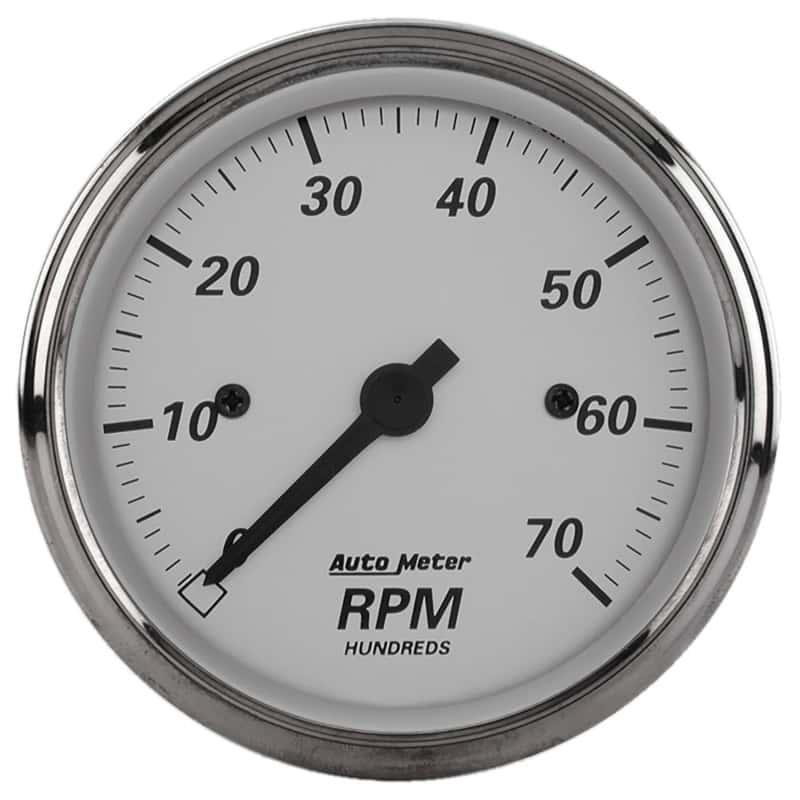 AutoMeter — AutoMeter Gauge Tachometer 3-1/8in. 7K RPM In-Dash American Platinum
GA 3-1/8" 7K RPM AP - view 1