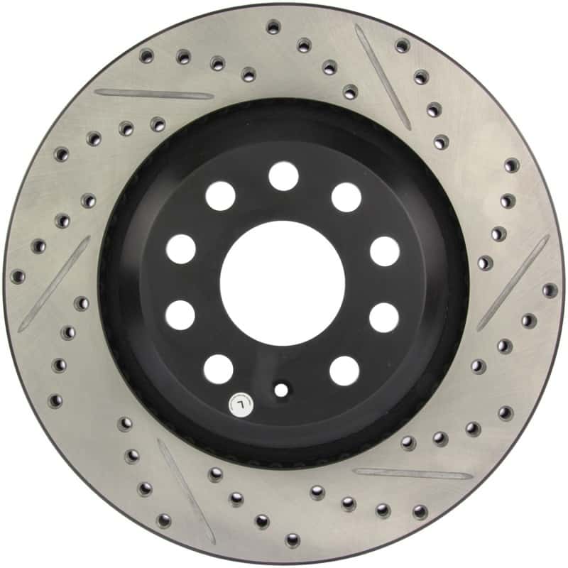 Stoptech — StopTech 09 VW Passat CC / 06-09 Passat Slotted & Drilled Left Rear Rotor
Disc Brake Rotor
Slot/Drill Rotor - view 1