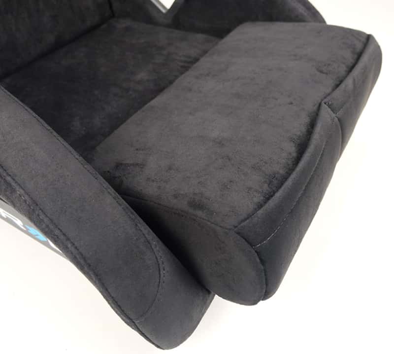 NRG — NRG FRP Bucket Seat ULTRA Edition - Large (Black Alcantara/Gold Glitter Back) - view 9