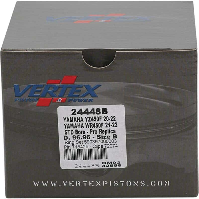Vertex Pistons — Vertex Piston 21-23 Yamaha WR 450 F 450cc Forged Replica Piston Kit - view 3