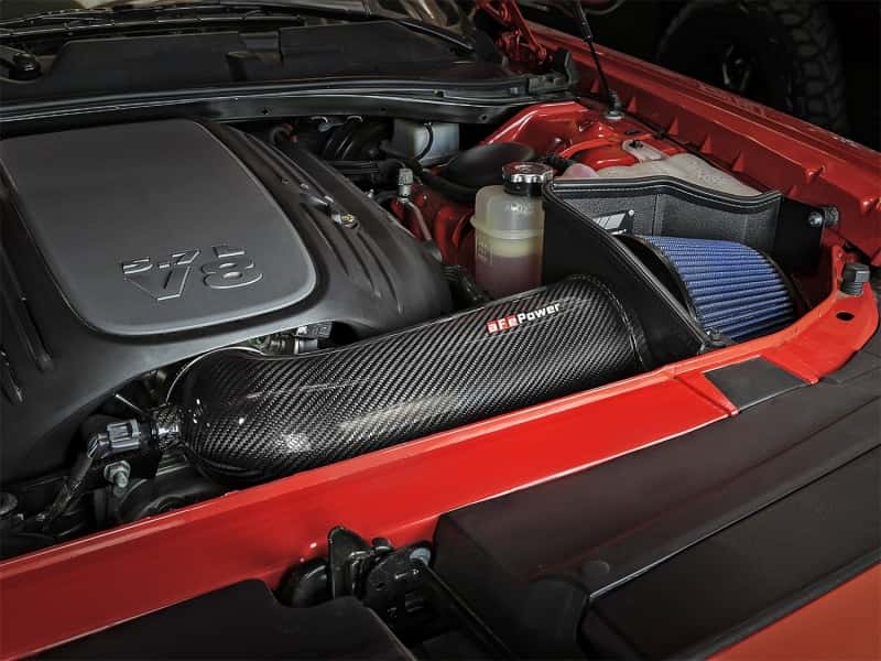 aFe — aFe MagnumFORCE Intakes Stage-2 P5R Carbon Fiber AIS 11-17 Dodge Challenger/Charger V8-5.7L Hemi
Track Series Intake - view 7