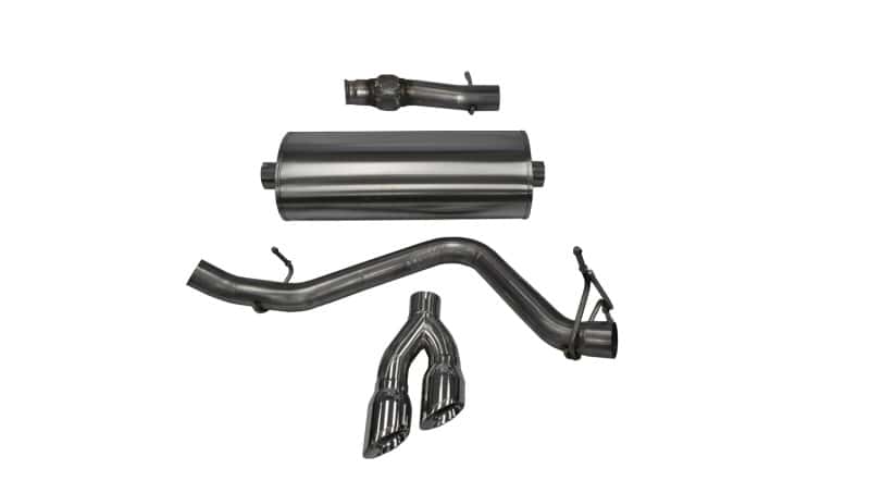 CORSA Performance — Corsa 14-19 GMC Sierra/Chevy Silv 1500 Reg. Cab/Std. Bed 5.3L V8 Polished  Single Side CB Exhaust
Exhaust - view 3