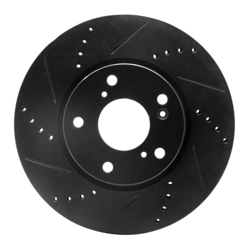 R1 Concepts — R1 2016-2025 Honda Accord Coupe Front Left Drilled & Slotted Black Brake Rotor
R1 Brake Rotor Drill - view 1