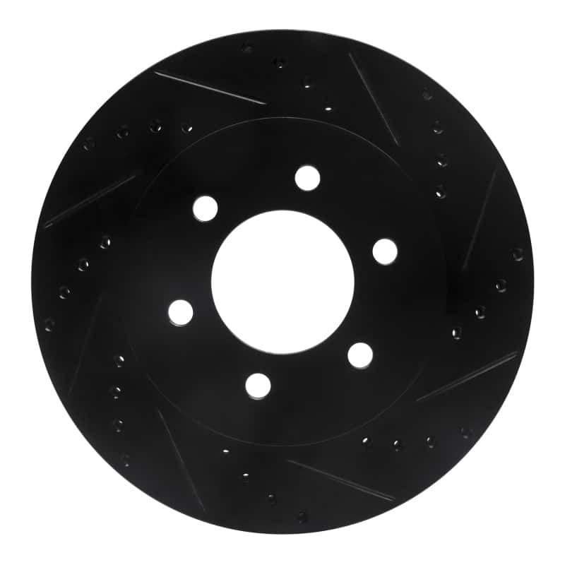 R1 Concepts — R1 04-08 Ford F-150 4WD Front Right Drilled & Slotted Black Brake Rotor
R1 Brake Rotor Drill - view 1