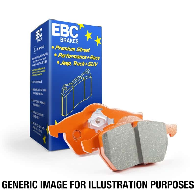 EBC — EBC 99-03 Aston Martin DB7 5.9 Orangestuff Front Brake Pads
Disc Brake Pad - view 7