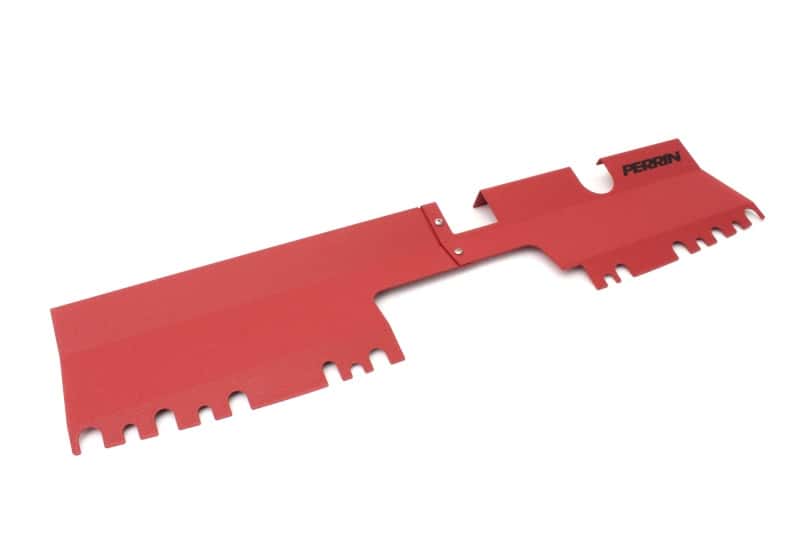 Perrin Performance — PERRIN 15-21 Subaru WRX/STI Radiator Shroud (Without OEM Intake Scoop) - Red - view 3