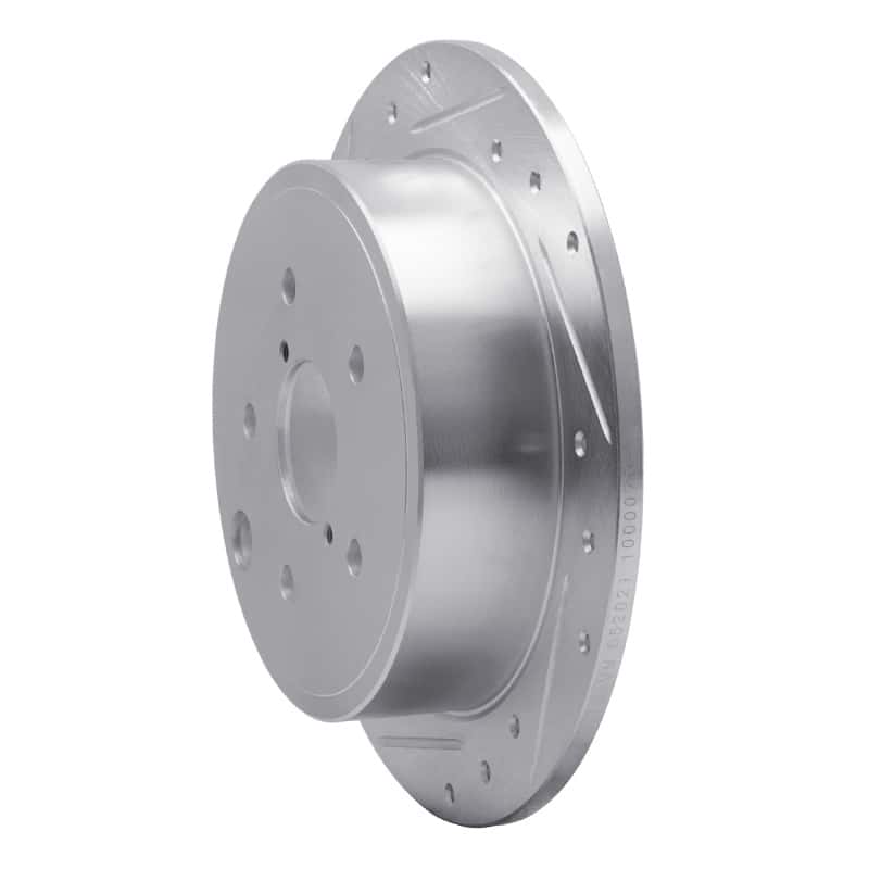R1 Concepts — R1 15-21 Subaru WRX Rear Left Drilled & Slotted Silver Brake Rotor
R1 Brake Rotor Drill - view 2