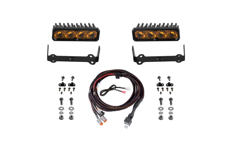 Diode Dynamics — Diode Dynamics 2014-2024 Toyota 4Runner SS6 Sport LED Kit Yellow Driving 3000K - view 1