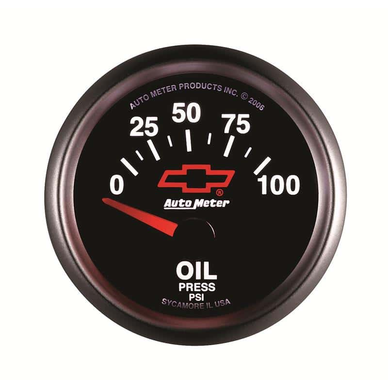 AutoMeter — Autometer Oil Pressure 2-1/16, 0-100 PSI - Red Bowtie
2-1/16" OIL PRESS, 0 - view 4