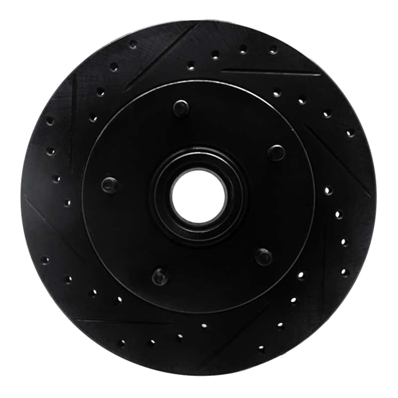 R1 Concepts — R1 94-99 Dodge Ram 1500 Pickup Front Left Drilled & Slotted Black Brake Rotor
R1 Brake Rotor Drill - view 1