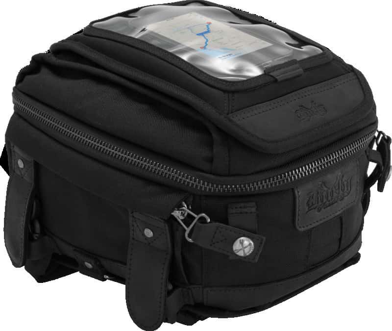 Burly Brand — Burly Brand Voyager Tank/Tail Bag - Black - view 1