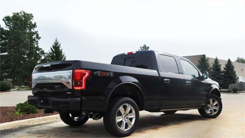 CORSA Performance — Corsa 2015-2020 Ford F-150 5.0L V8 (Super Crew Cab) Black Sport Single Side Dual 4in Tips CB Exhaust
Exhaust - view 6