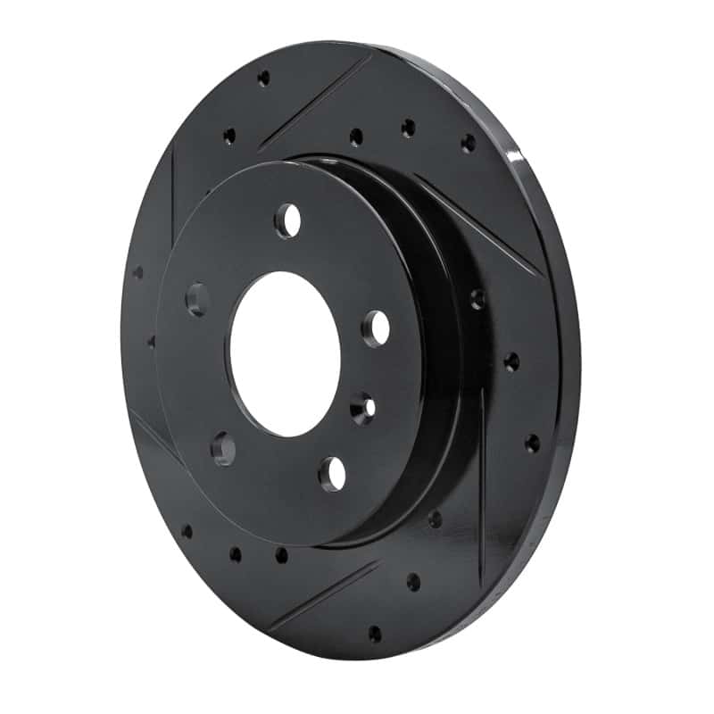R1 Concepts — R1 04-16 Buick Allure Rear Left Drilled & Slotted Black Brake Rotor
R1 Brake Rotor Drill - view 2